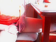 Beauty Decided To Masturbate At Dawn Over A Cup Of Coffee  Annahomemix