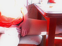 Beauty Decided To Masturbate At Dawn Over A Cup Of Coffee  Annahomemix