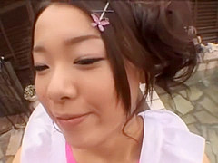 Fabulous Japanese model Fuka Nanasaki, Mei Hiragi, Mina Manabe in Amazing Outdoor, Blowjob JAV clip