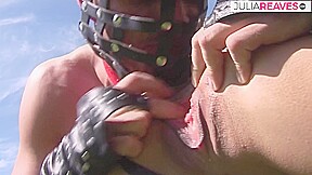 Full Body Leather Fucking Outdoors With The Slave