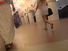 Mouthwatering bubble ass of a gal in best upskirts mov