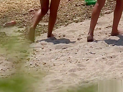 Nudist Milfs Sexy and Horny Tanning Nude At The Beach